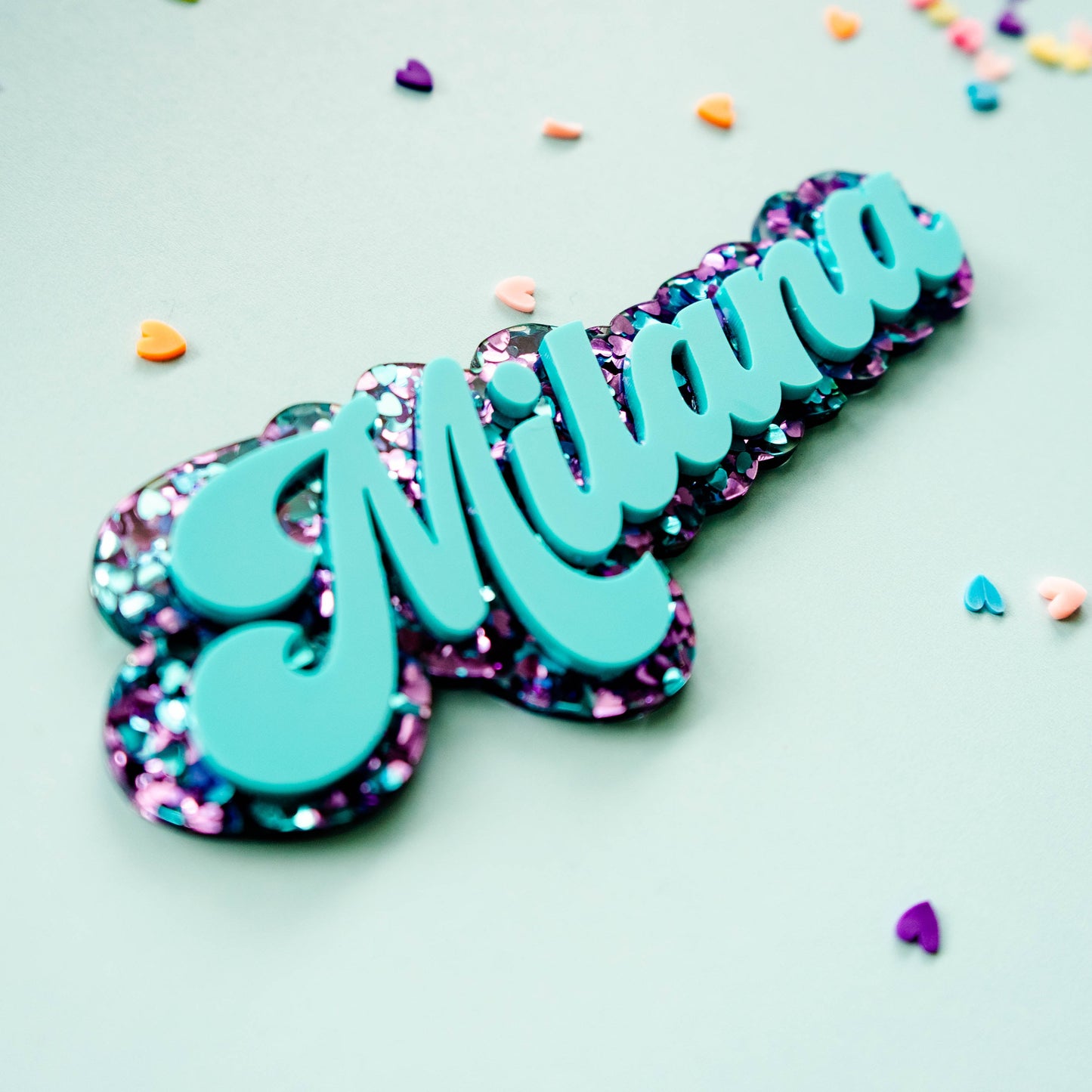 Glitterheart Breeze Name Tag