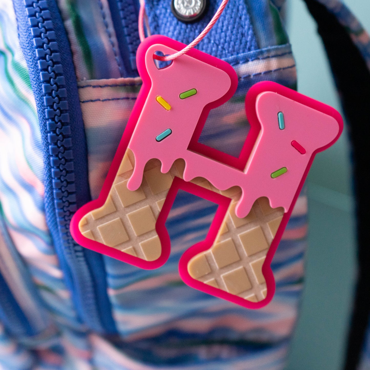 Sweet Treat Letter Tag – Ice Cream Drip Design