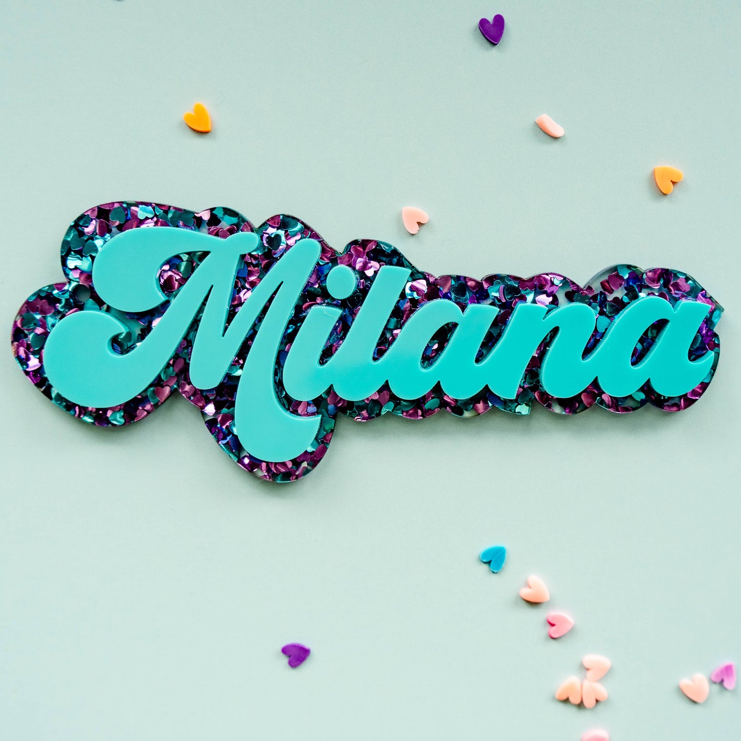 Glitterheart Breeze Name Tag